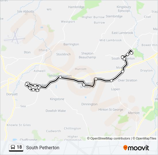 18 Bus Line Map