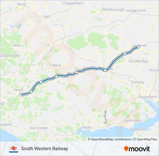 south western railway Route: Schedules, Stops & Maps - Andover (Updated)