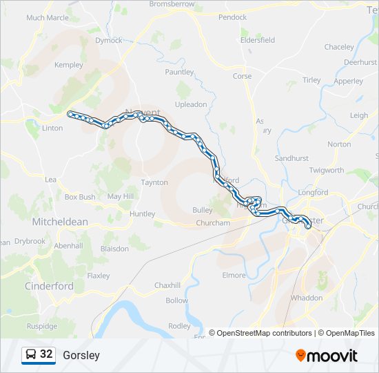 32 bus Line Map