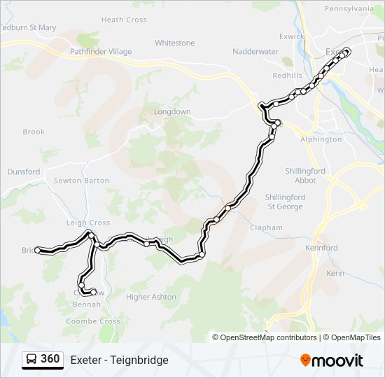 360 Bus Line Map
