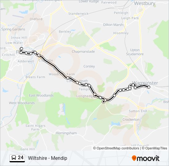 24 Bus Line Map