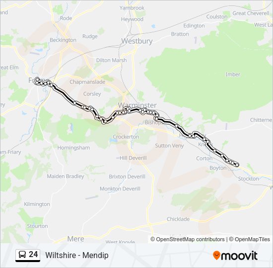 24 Bus Line Map