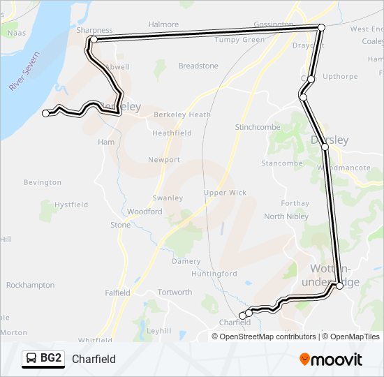 BG2 Bus Line Map