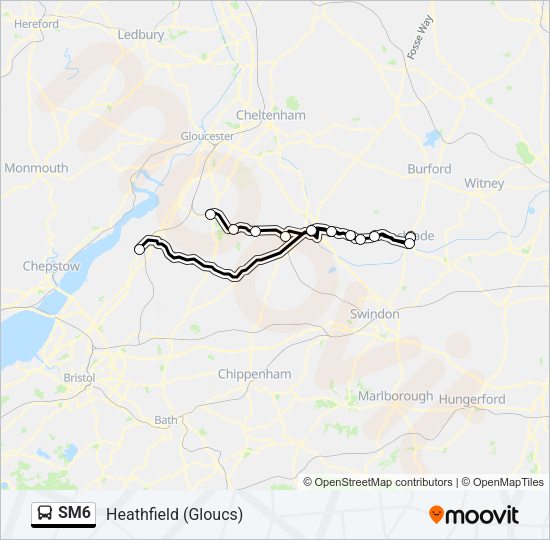 SM6 Bus Line Map