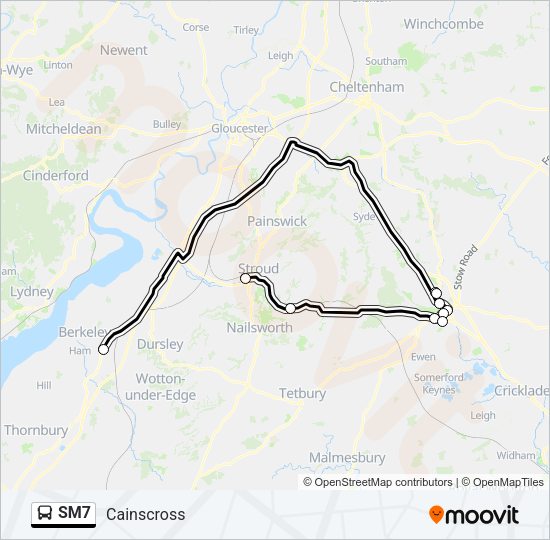 SM7 Bus Line Map