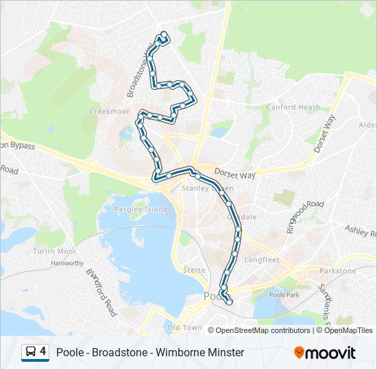4 Route Schedules, Stops & Maps Broadstone (Updated)