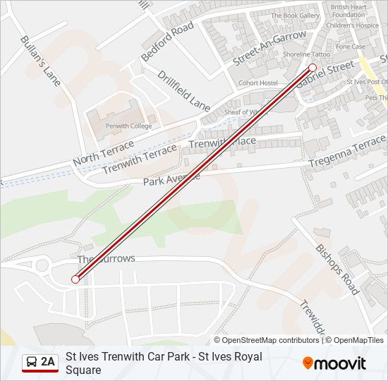 2A Bus Line Map
