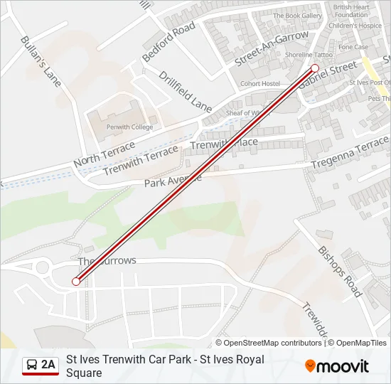2A Bus Line Map