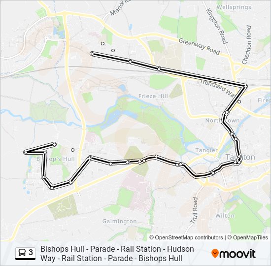 3 Route Schedules, Stops & Maps Taunton (Updated)