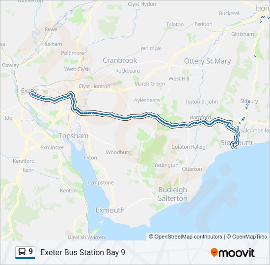 9 Bus Line Map