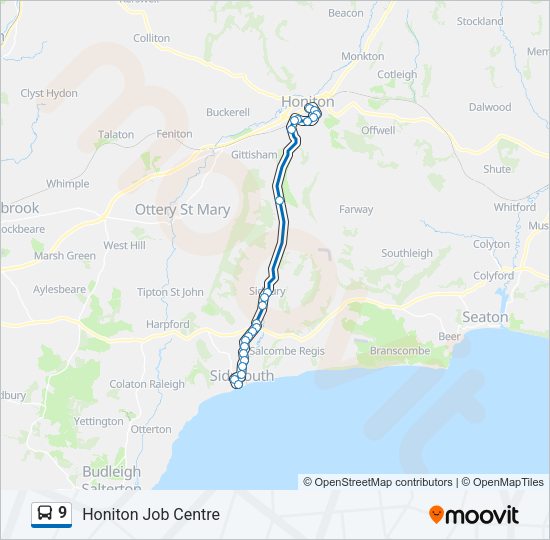 9 Bus Line Map