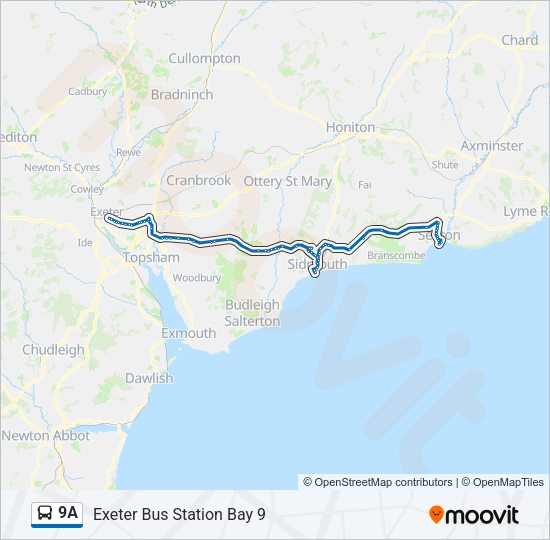 9A Bus Line Map