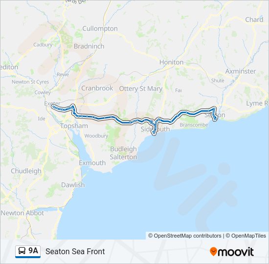 9A Bus Line Map
