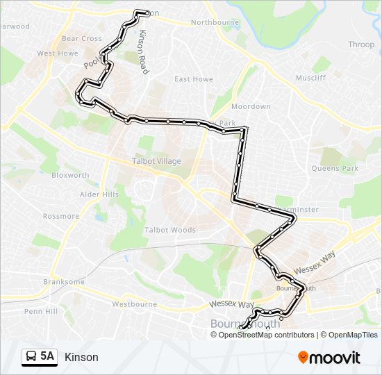 5A Bus Line Map