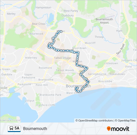 5a Route Schedules Stops Maps Bournemouth Updated 5a-route-schedules-stops-maps-bournemouth-updated