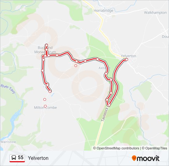55 Route Schedules, Stops & Maps Yelverton (Updated)