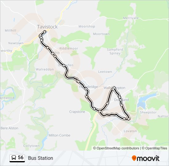 56 Bus Line Map
