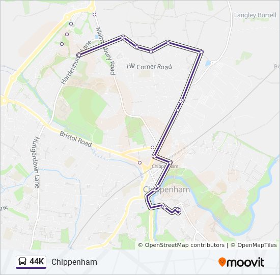 44k Route Schedules, Stops & Maps Chippenham (Updated)
