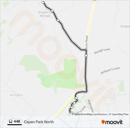44K Bus Line Map