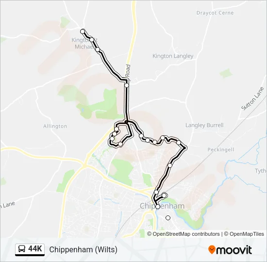 44K Bus Line Map
