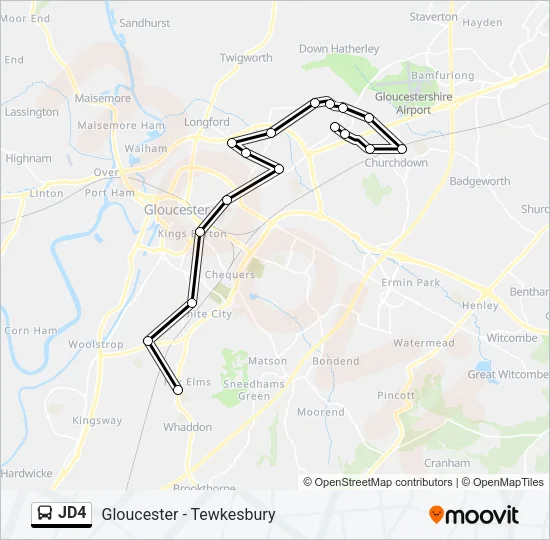 JD4 Bus Line Map