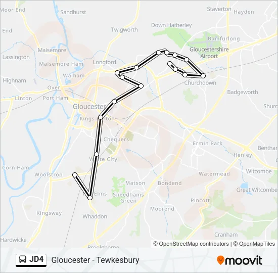JD4 Bus Line Map