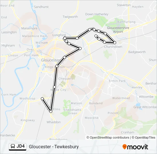 JD4 Bus Line Map