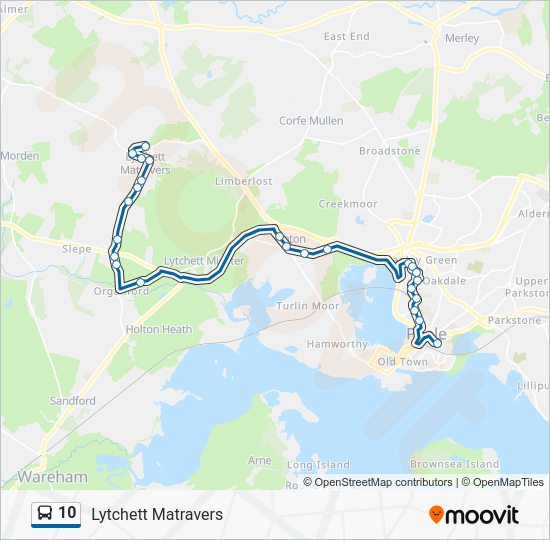 10 Route Schedules, Stops & Maps Lytchett Matravers (Updated)