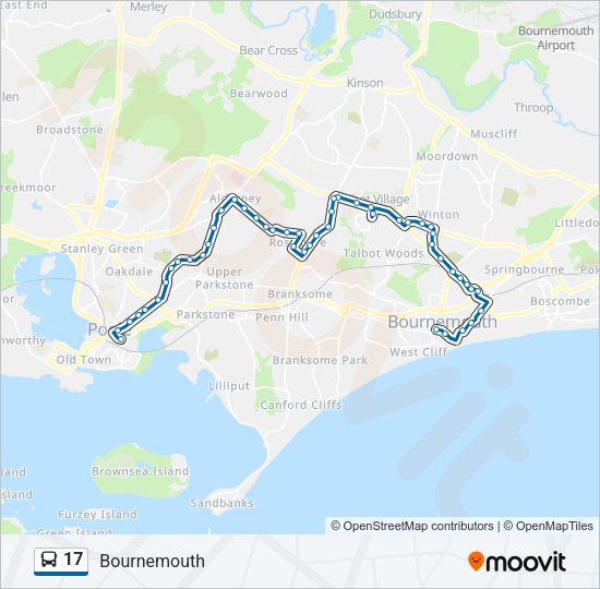 17 Bus Line Map
