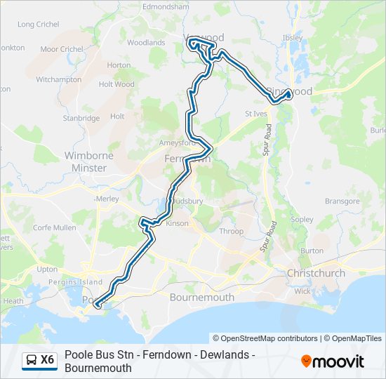 x6 Route Schedules, Stops & Maps Ringwood (Updated)