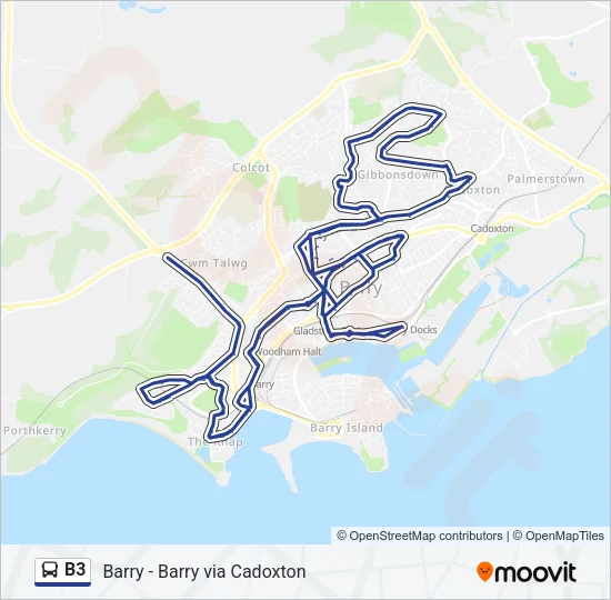 B3 Bus Line Map