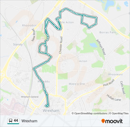 44 Route Schedules Stops Maps Wrexham Updated 44-route-schedules-stops-maps-wrexham-updated