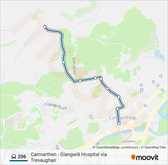 206 Route: Schedules, Stops & Maps - Tre-Vaughan (Updated)