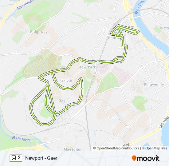 2 bus Line Map