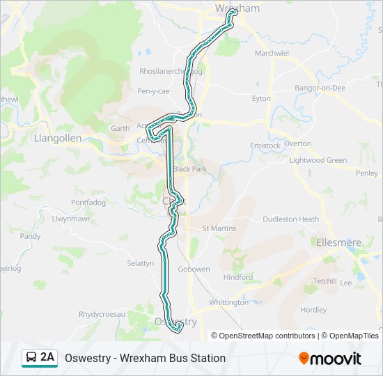 2A bus Line Map