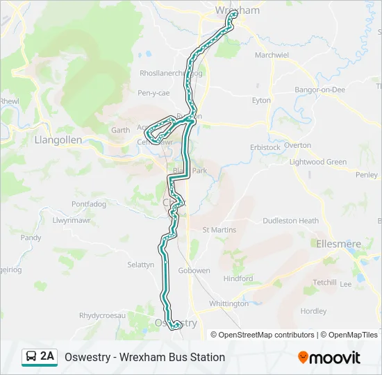 2A Bus Line Map