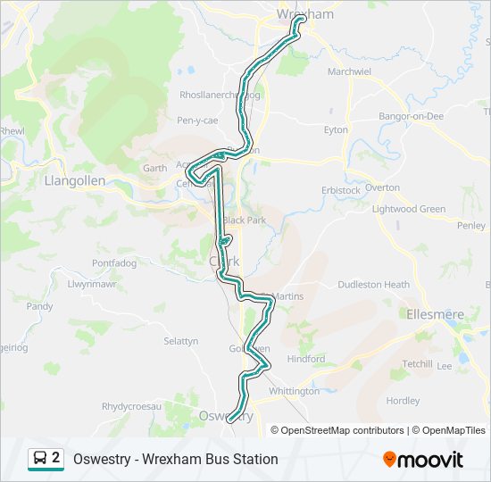 2 bus Line Map