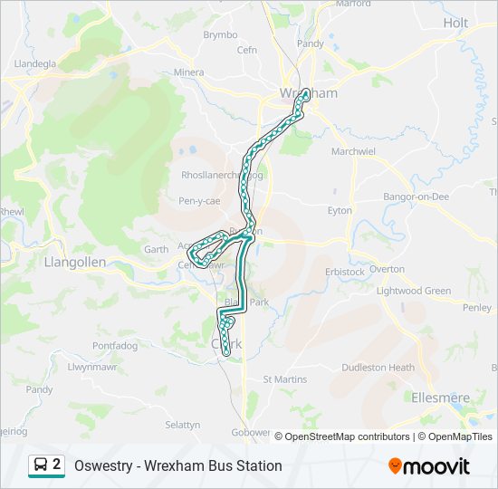 2 bus Line Map