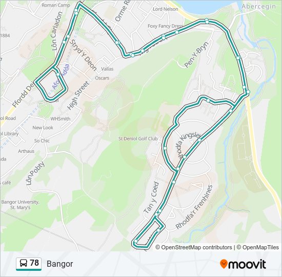 78 Route: Schedules, Stops & Maps - Bangor (Updated)