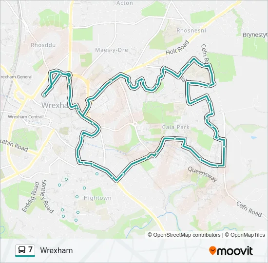 7 Bus Line Map