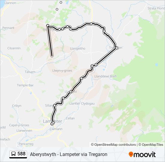 588 bus Line Map