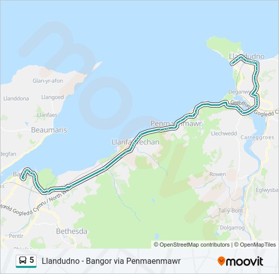 5 bus Line Map