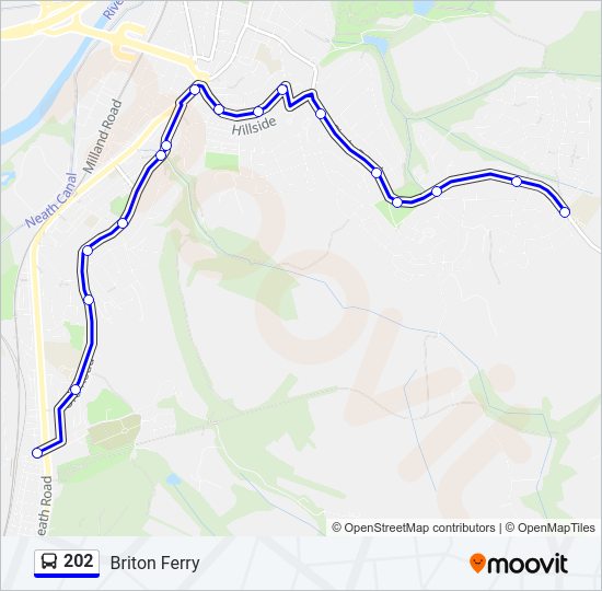 202 Bus Line Map