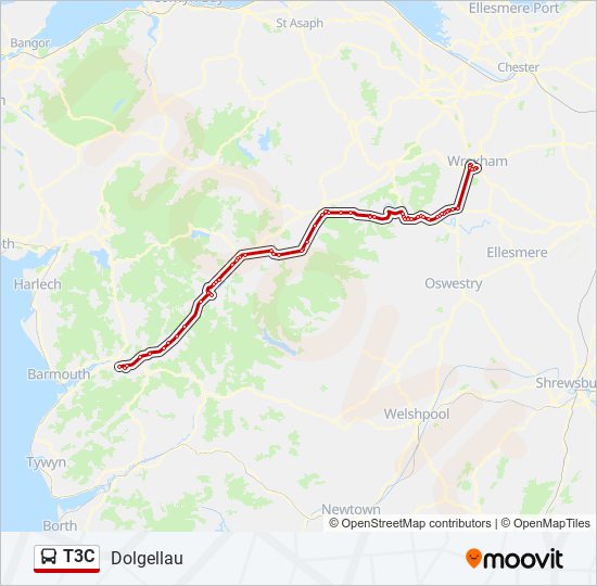 T3C bus Line Map