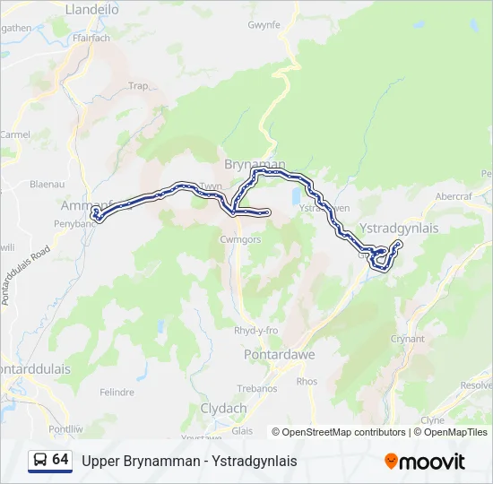 64 Bus Line Map