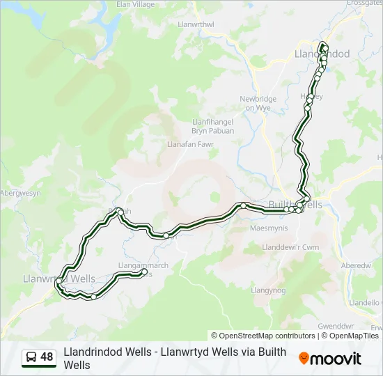 48 Bus Line Map
