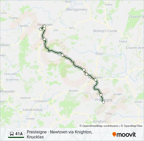 41A Bus Line Map