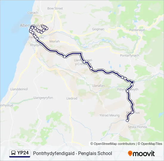 YP24 Bus Line Map