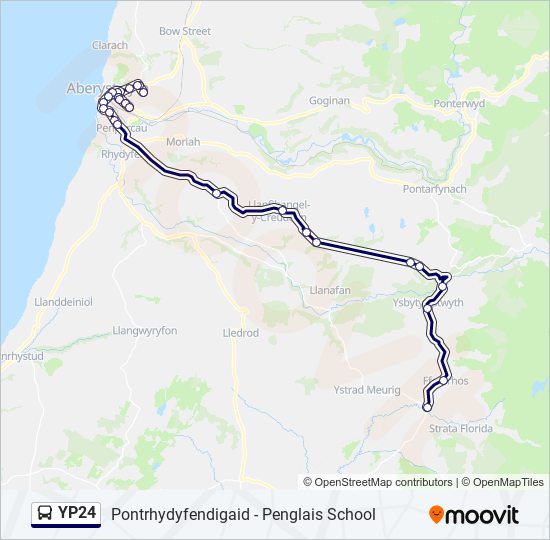 YP24 Bus Line Map