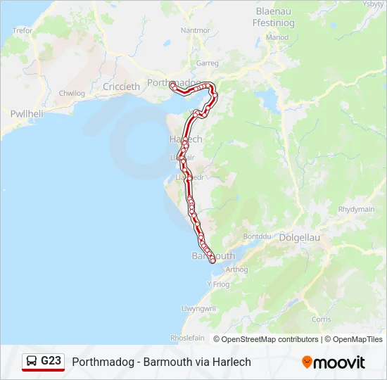 G23 Bus Line Map
